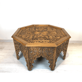 Indian Hand Carved Solid Wood Coffee Table C47